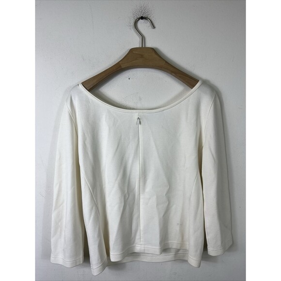 Akris Punto x Bergdof Goodman Womens Three-Quarter-Sleeve Jersey Top Sz 8 $395 - Picture 5 of 9